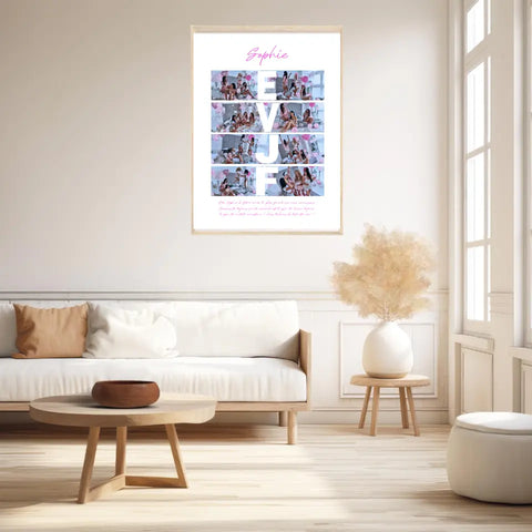 Tableau Personnalisé Carte Photo EVJF