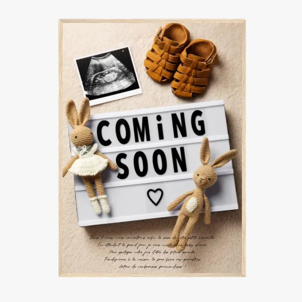 Tableau Photo Personnalisé Baby Shower