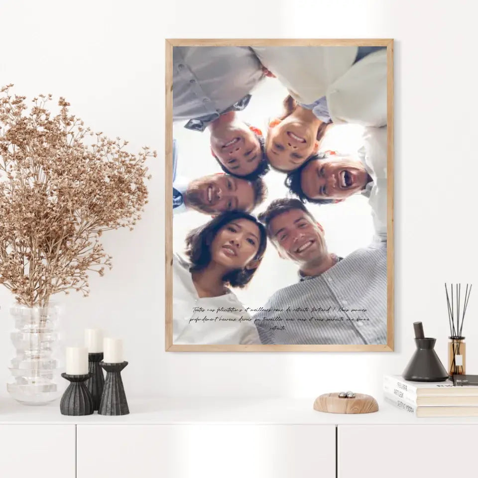 Tableau Photo Personnalisé Depart Retraite