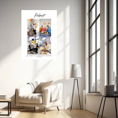 Tableau Personnalisé Photo Départ Retraite