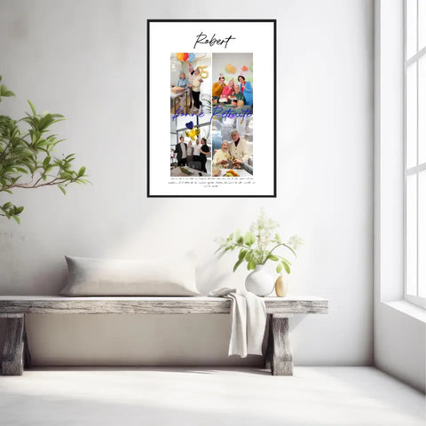 Tableau Personnalisé Photo Départ Retraite
