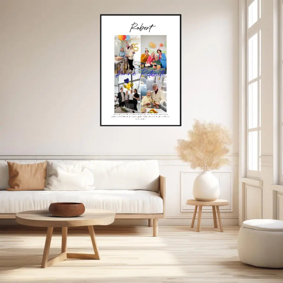 Tableau Personnalisé Photo Départ Retraite