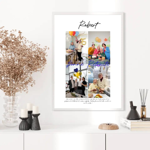 Tableau Personnalisé Photo Départ Retraite