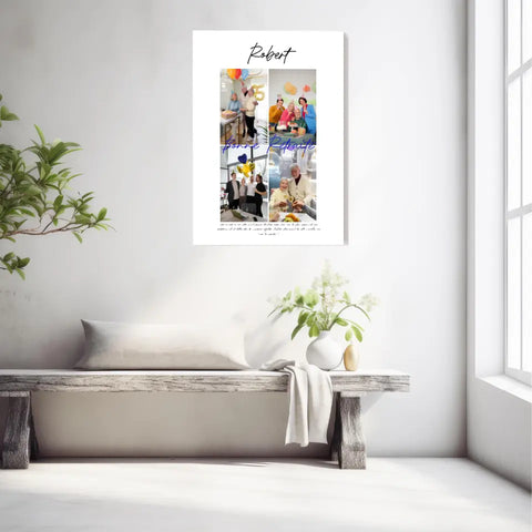 Tableau Personnalisé Photo Départ Retraite