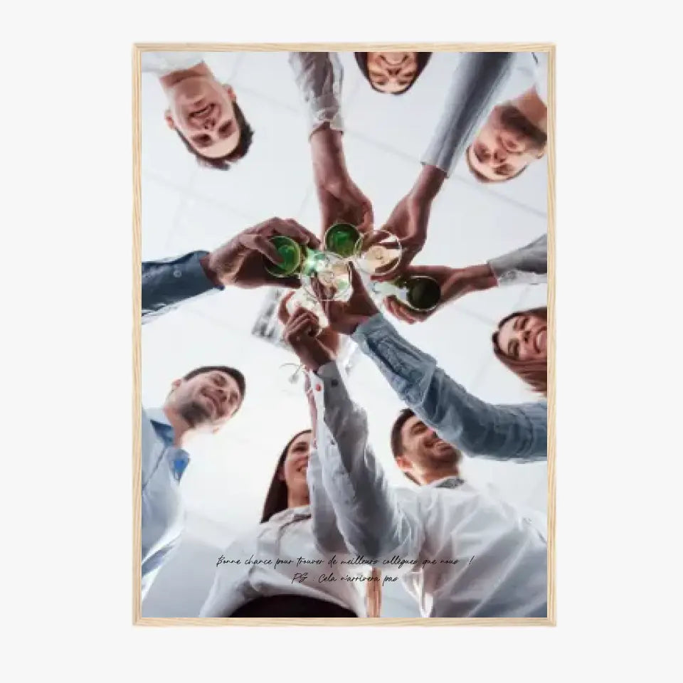 Tableau Photo Personnalisé Pot de Départ