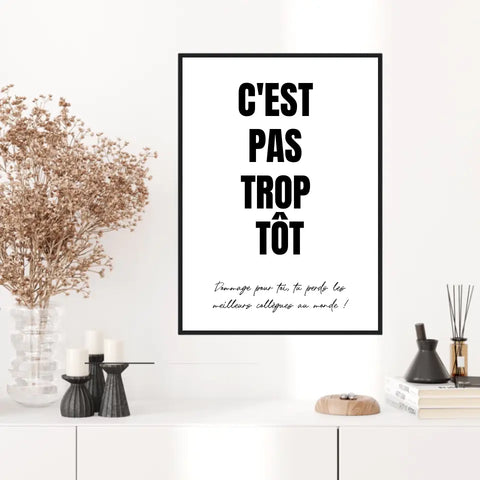 Affiche Personnalisée Pot de Départ
