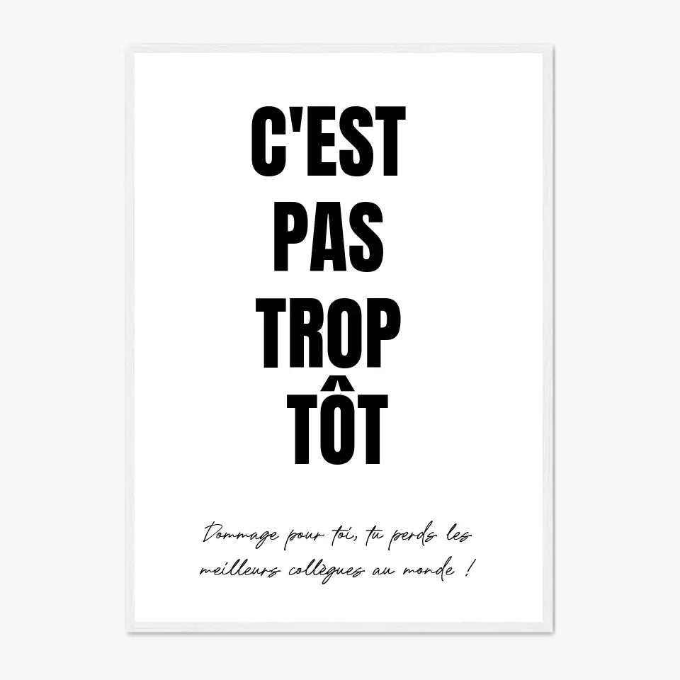 Affiche Personnalisée Pot de Départ