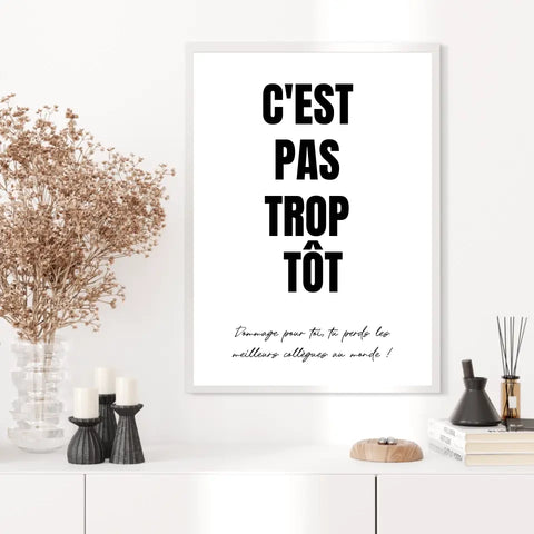 Affiche Personnalisée Pot de Départ