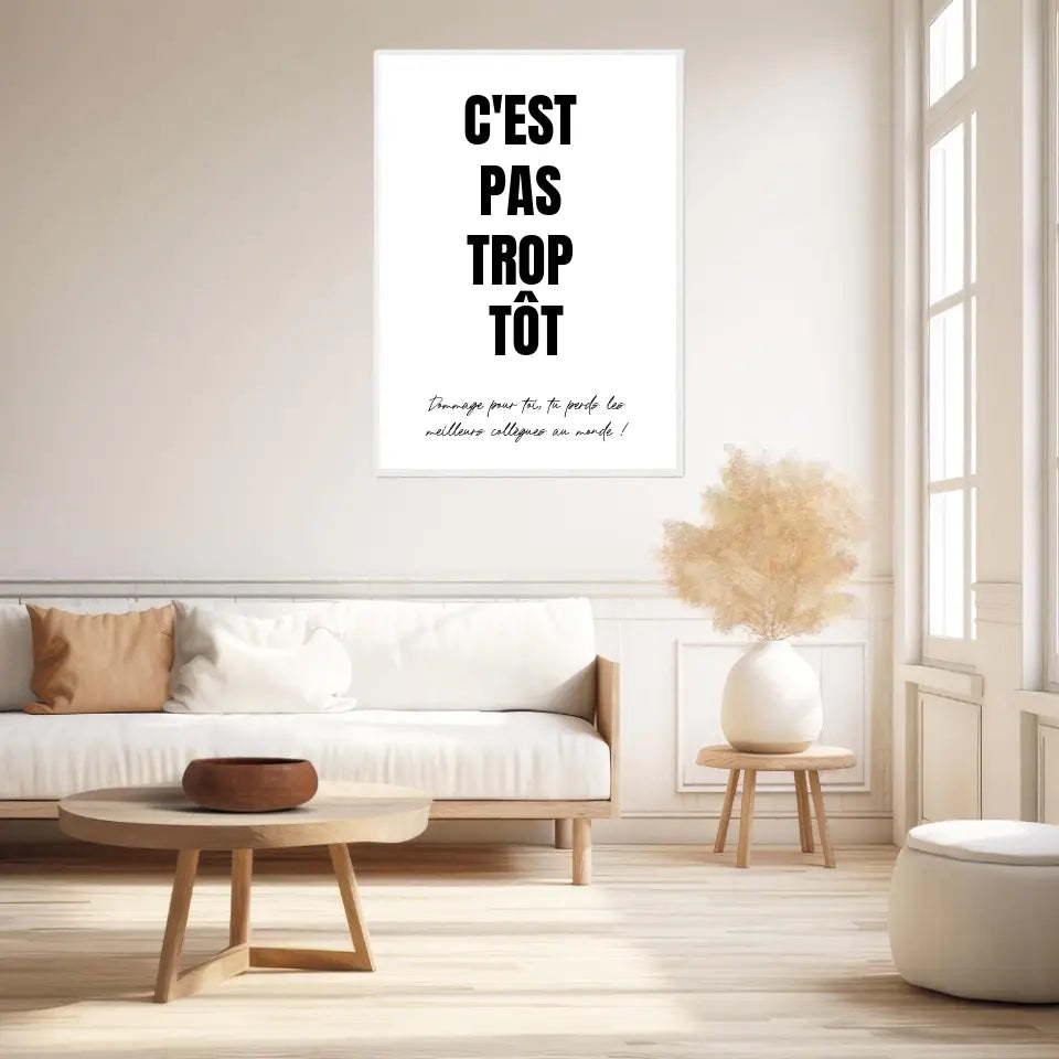 Affiche Personnalisée Pot de Départ