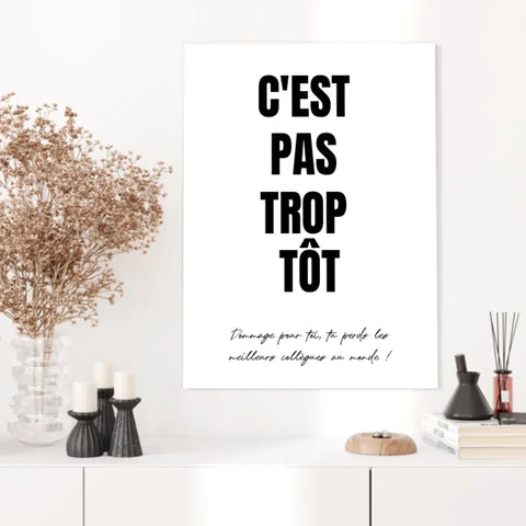 Affiche Personnalisée Pot de Départ