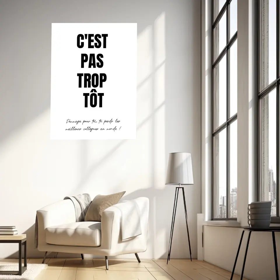 Affiche Personnalisée Pot de Départ
