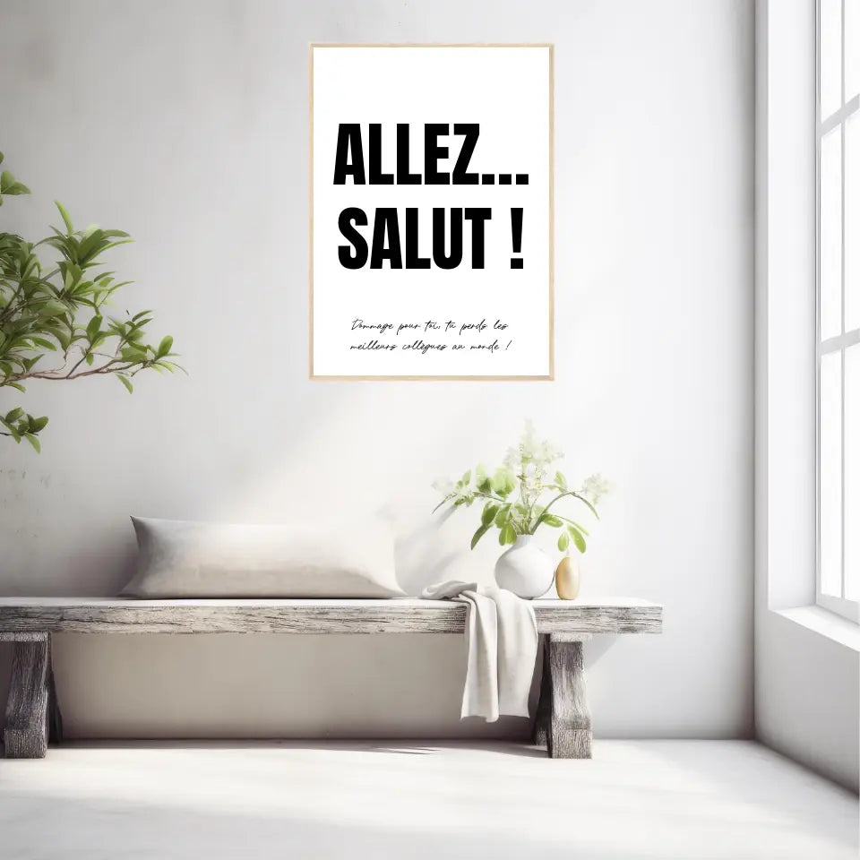 Cadre Personnalisé Pot de Départ