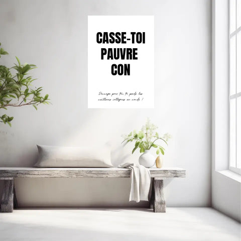 Poster Personnalisé Pot de Départ