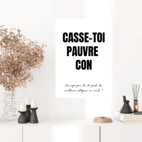 Poster Personnalisé Pot de Départ