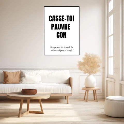 Poster Personnalisé Pot de Départ