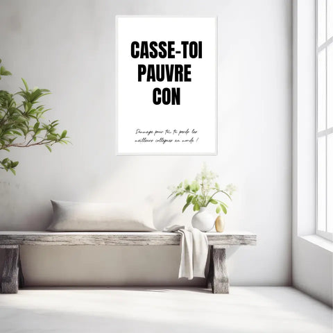 Poster Personnalisé Pot de Départ