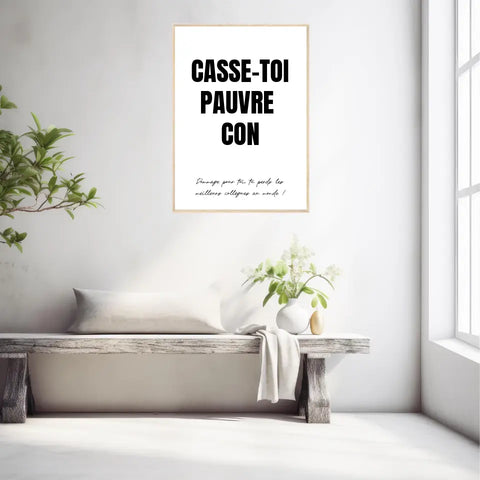 Poster Personnalisé Pot de Départ