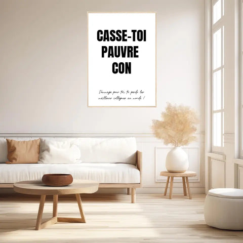 Poster Personnalisé Pot de Départ
