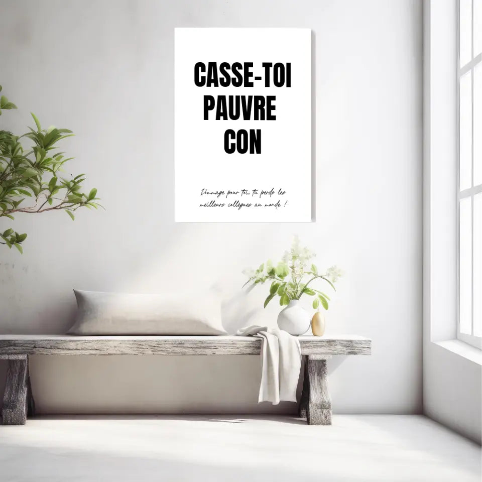 Poster Personnalisé Pot de Départ