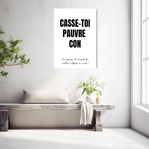 Poster Personnalisé Pot de Départ