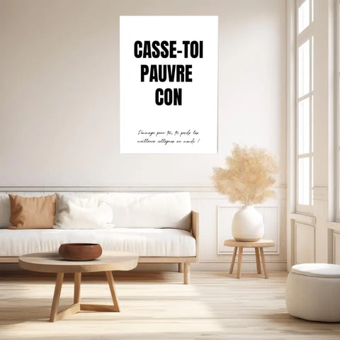 Poster Personnalisé Pot de Départ
