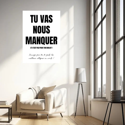 Toile Personnalisée Pot de Départ