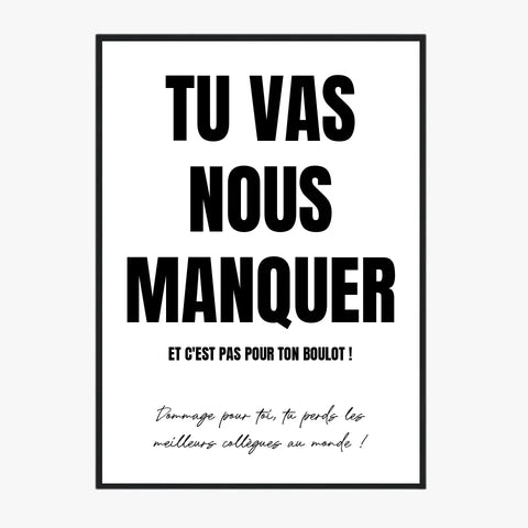 Toile Personnalisée Pot de Départ