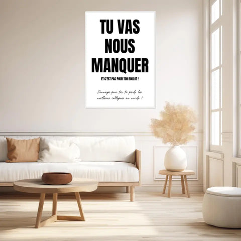 Toile Personnalisée Pot de Départ