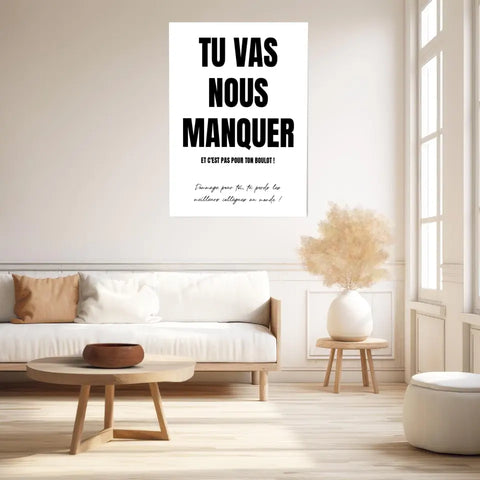 Toile Personnalisée Pot de Départ