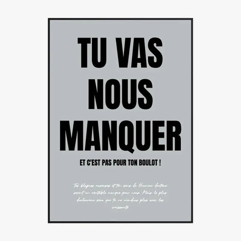 Toile Personnalisée Pot de Départ