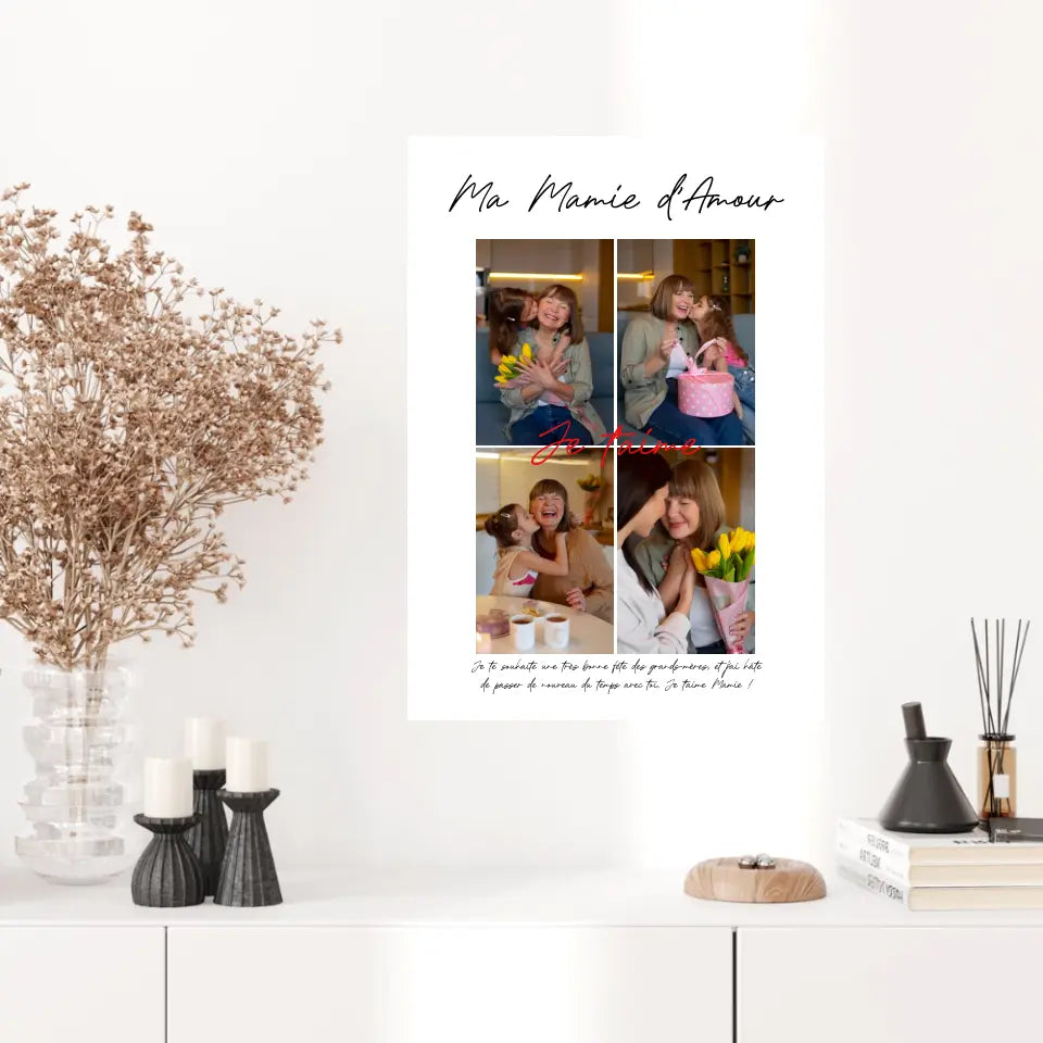 Cadre Personnalisé Photo Fête des Grands Mères