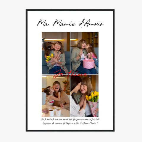 Cadre Personnalisé Photo Fête des Grands Mères