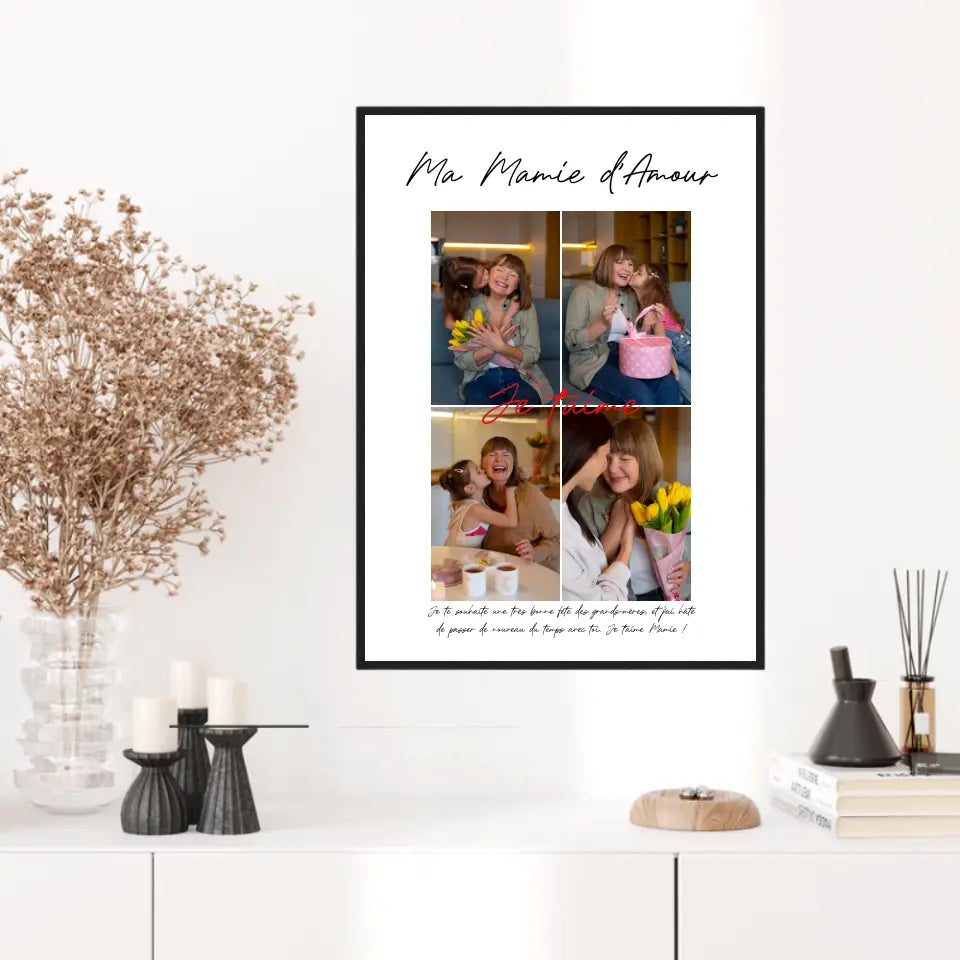 Cadre Personnalisé Photo Fête des Grands Mères