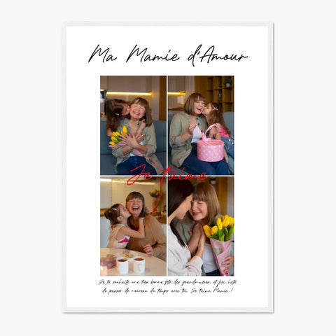 Cadre Personnalisé Photo Fête des Grands Mères
