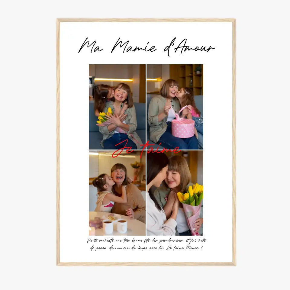 Cadre Personnalisé Photo Fête des Grands Mères