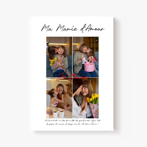 Cadre Personnalisé Photo Fête des Grands Mères