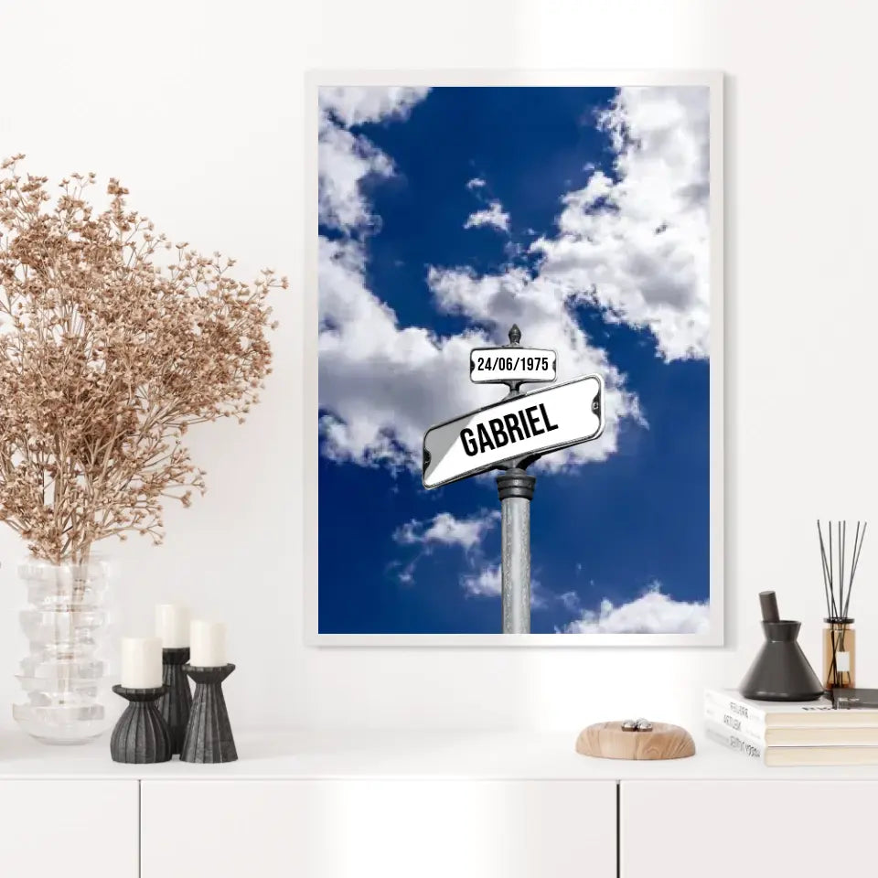 Tableau Prénom Personnalisable Famille Nuage