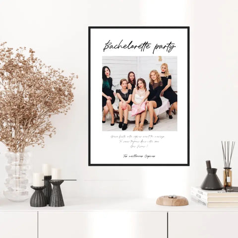 Affiche Personnalisée Photo EVJF
