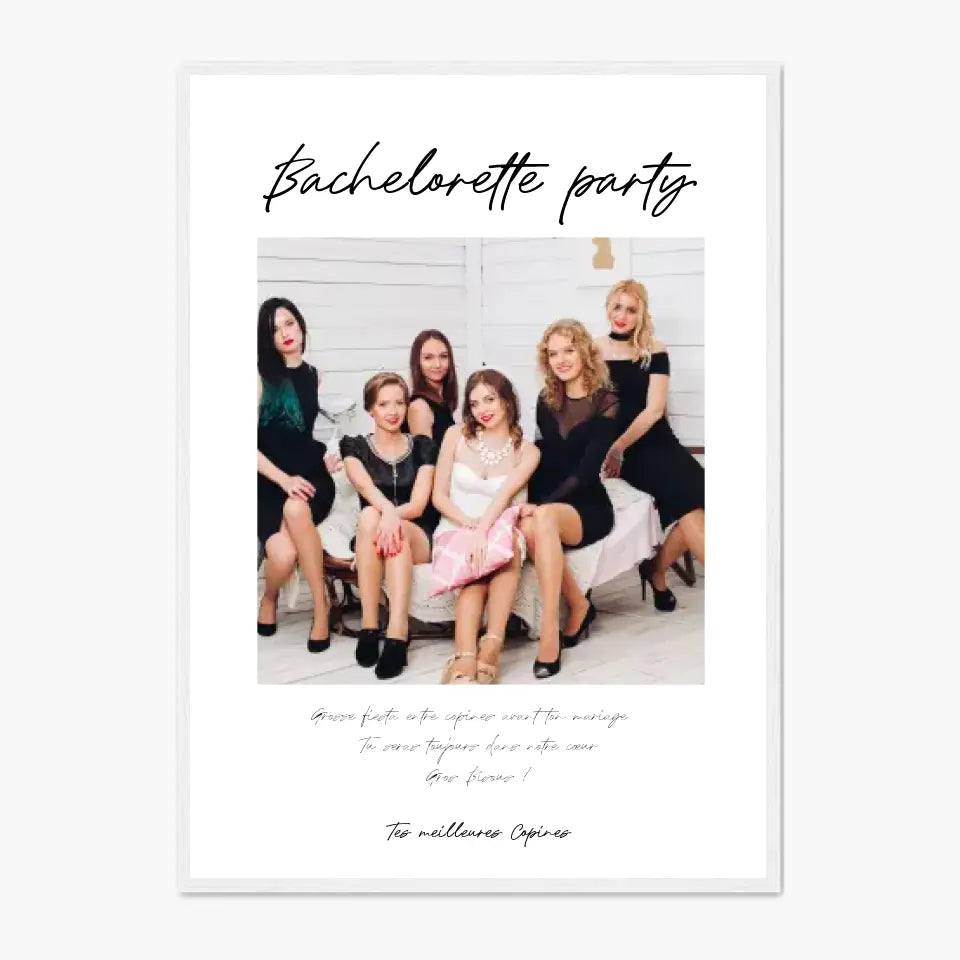 Affiche Personnalisée Photo EVJF