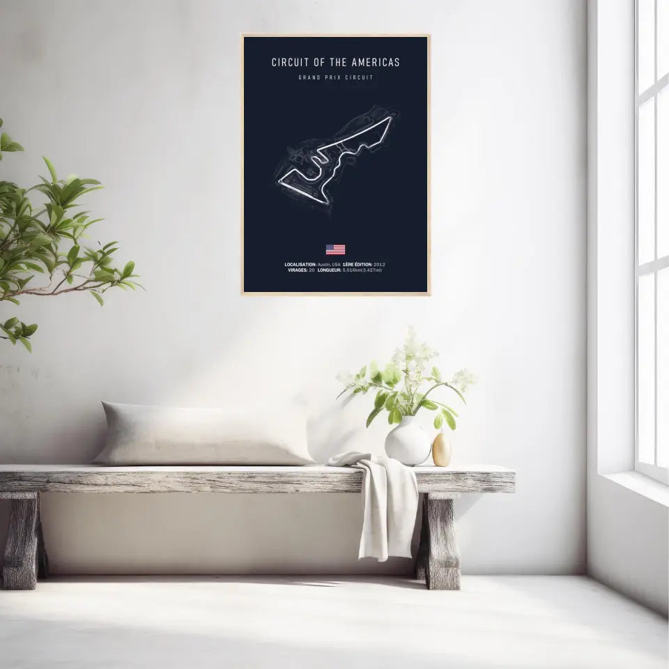 Affiche ou Tableau du Circuit Of The Americas de Formule 1 à Austin USA