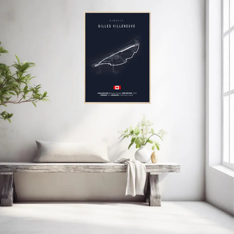 Affiche ou Tableau du Circuit de Formule 1 Gilles Villeneuve Montréal Canada