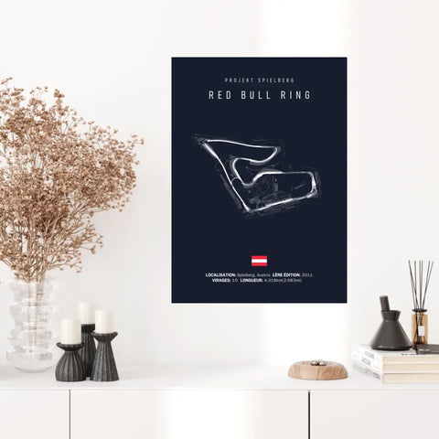 Affiche ou Tableau du Circuit de Formule 1 Red Bull Ring Projekt Spielberg Autriche