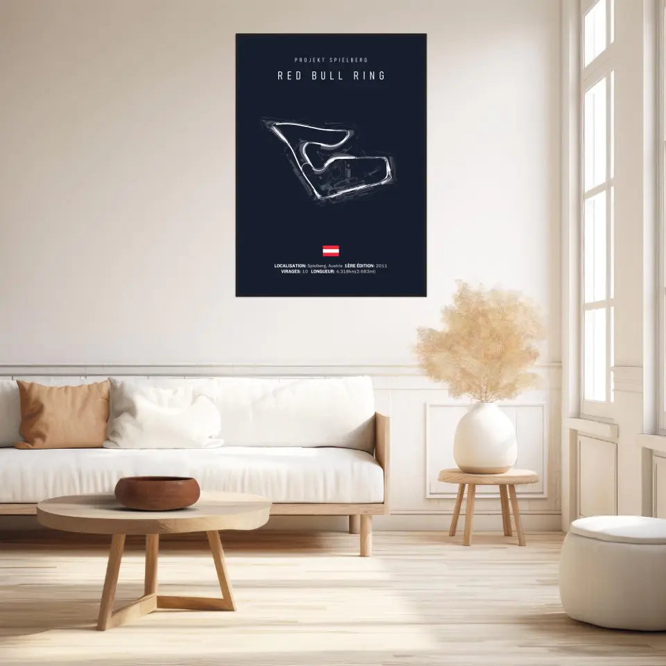 Affiche ou Tableau du Circuit de Formule 1 Red Bull Ring Projekt Spielberg Autriche