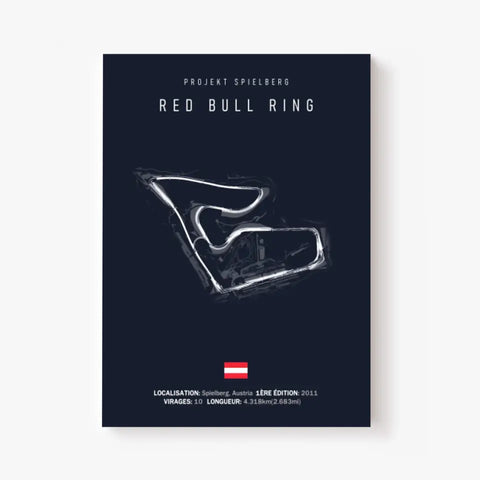 Affiche ou Tableau du Circuit de Formule 1 Red Bull Ring Projekt Spielberg Autriche