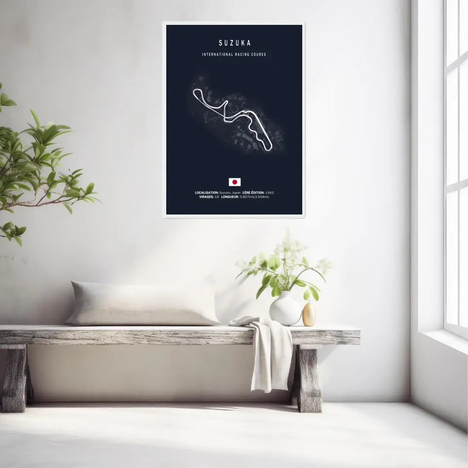 Affiche ou Tableau du Circuit de Formule 1 Suzuka International Racing Course au Japon