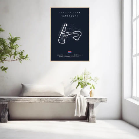 Affiche ou Tableau du Circuit de Formule 1  Zandvoort aux Pays-Bas