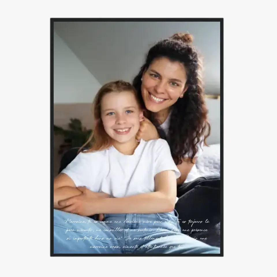 Tableau Photo Personnalisé Marraine
