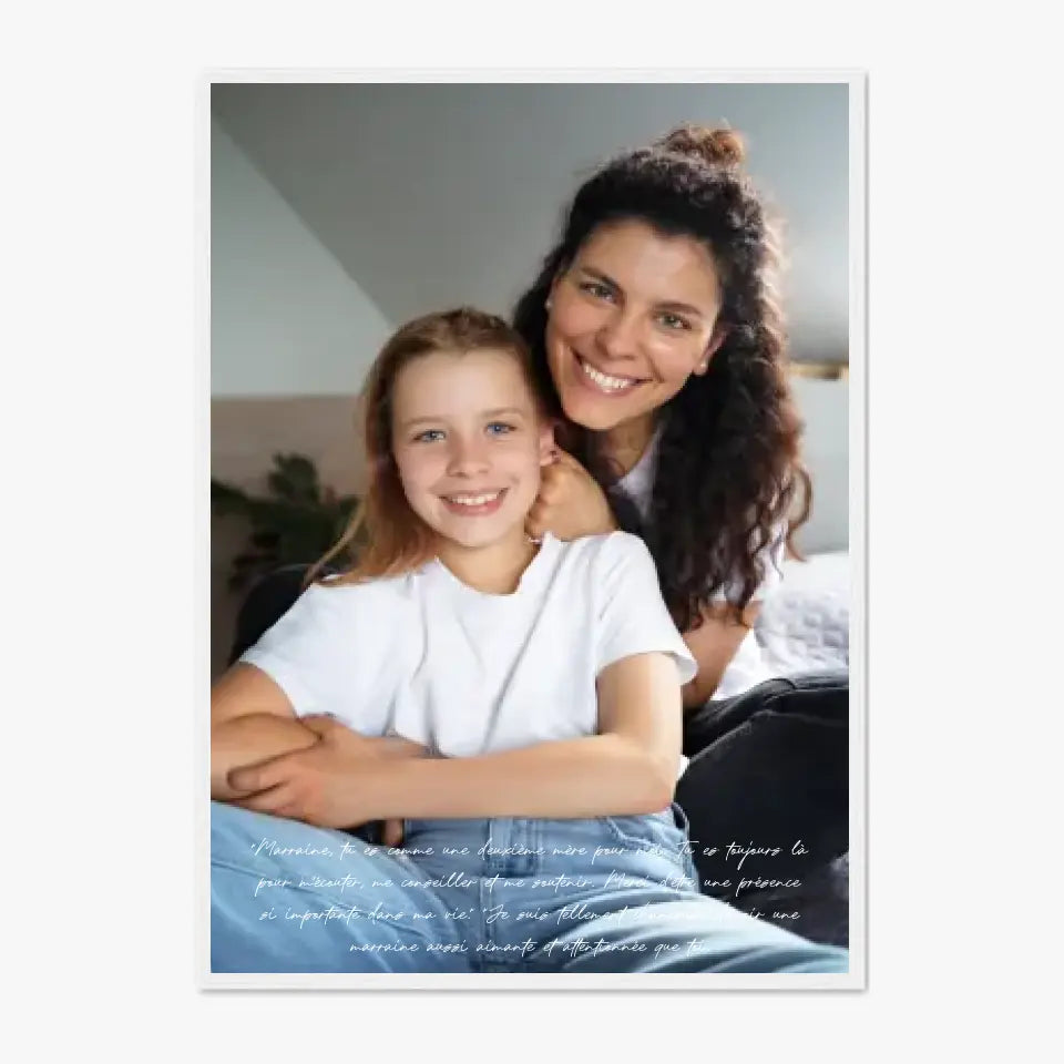 Tableau Photo Personnalisé Marraine