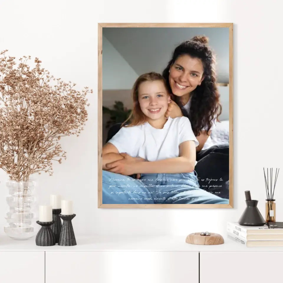Tableau Photo Personnalisé Marraine