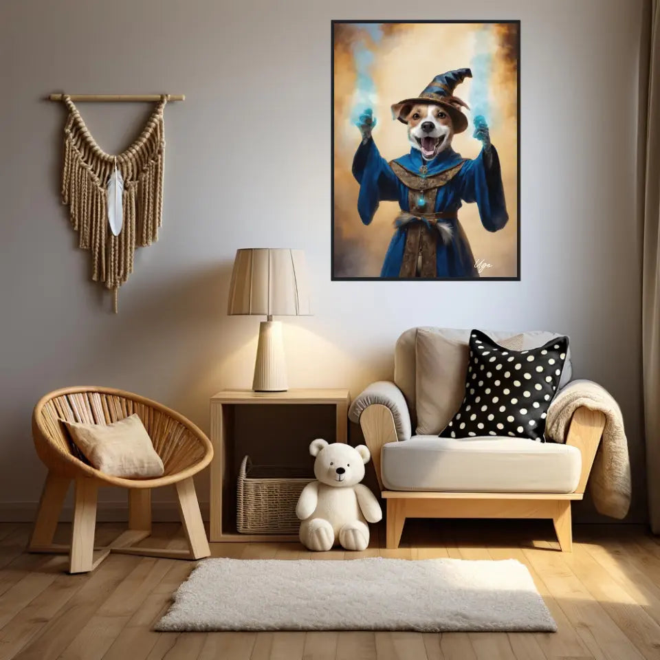 Tableau Personnalisé Portrait Animaux Sorcier Poudlard